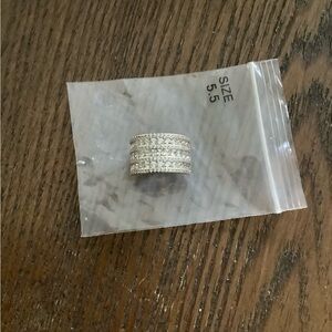 Elegant Silver Plated Band Ring